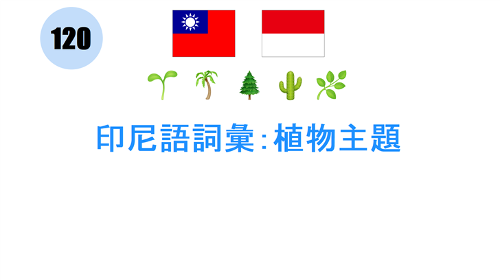 印尼語詞彙：植物主題